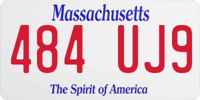 MA license plate 484UJ9