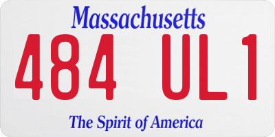 MA license plate 484UL1