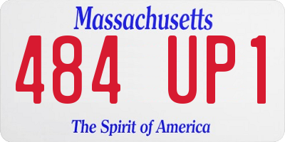 MA license plate 484UP1