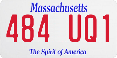 MA license plate 484UQ1