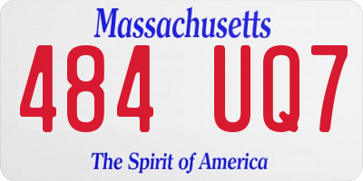 MA license plate 484UQ7