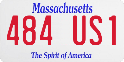 MA license plate 484US1