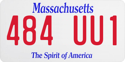MA license plate 484UU1