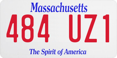 MA license plate 484UZ1