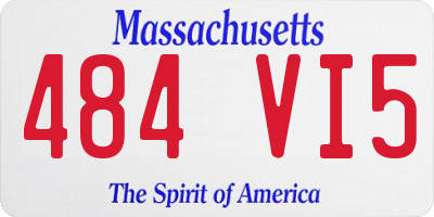 MA license plate 484VI5