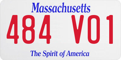 MA license plate 484VO1