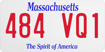 MA license plate 484VQ1