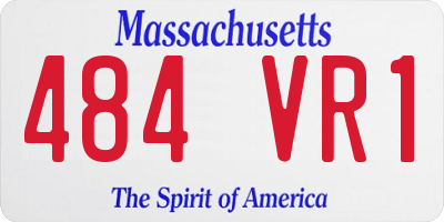 MA license plate 484VR1