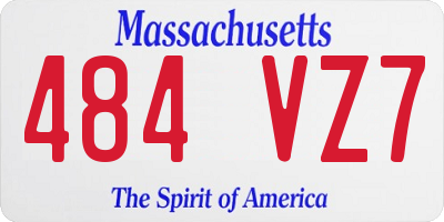 MA license plate 484VZ7