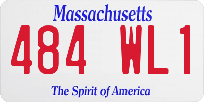 MA license plate 484WL1