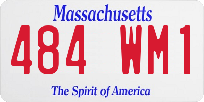 MA license plate 484WM1