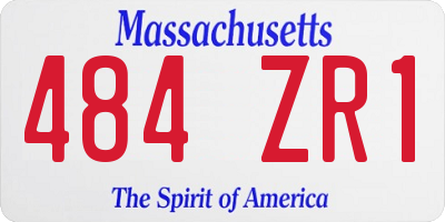 MA license plate 484ZR1