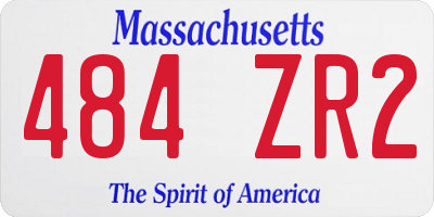 MA license plate 484ZR2