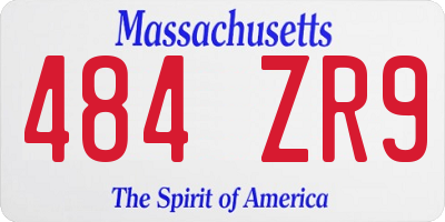 MA license plate 484ZR9