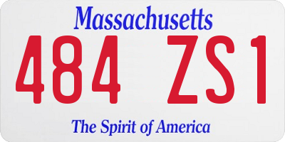 MA license plate 484ZS1
