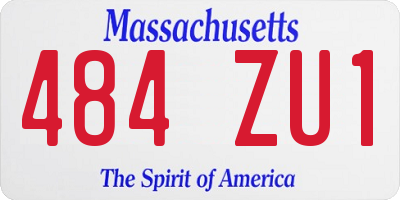 MA license plate 484ZU1