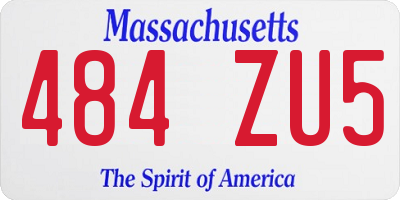 MA license plate 484ZU5