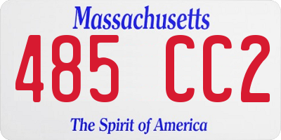 MA license plate 485CC2