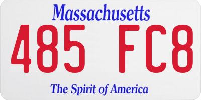 MA license plate 485FC8