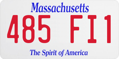 MA license plate 485FI1