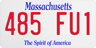 MA license plate 485FU1