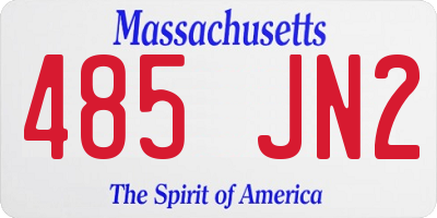 MA license plate 485JN2