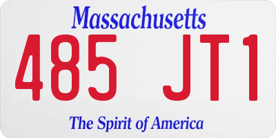 MA license plate 485JT1