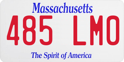 MA license plate 485LM0