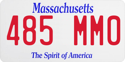 MA license plate 485MM0