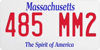 MA license plate 485MM2
