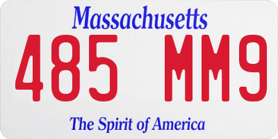 MA license plate 485MM9