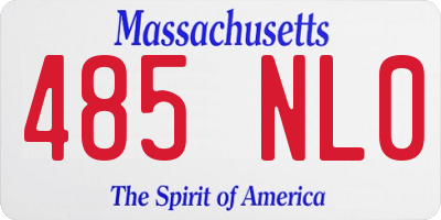 MA license plate 485NL0
