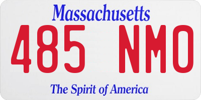 MA license plate 485NM0