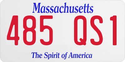 MA license plate 485QS1