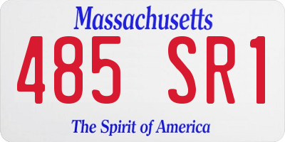 MA license plate 485SR1