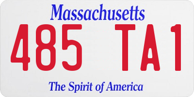 MA license plate 485TA1