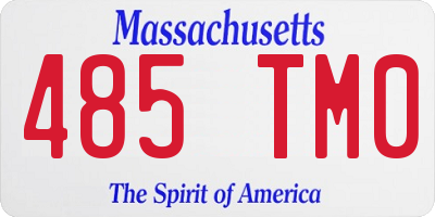 MA license plate 485TM0
