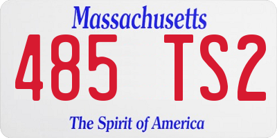 MA license plate 485TS2