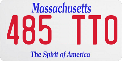 MA license plate 485TT0