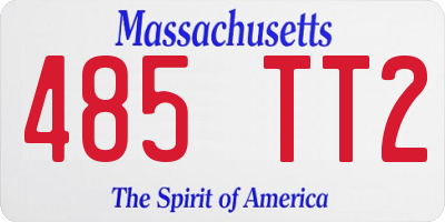 MA license plate 485TT2