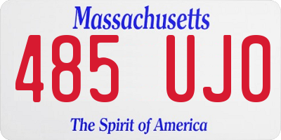 MA license plate 485UJ0