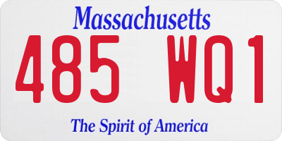MA license plate 485WQ1