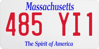 MA license plate 485YI1