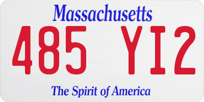 MA license plate 485YI2