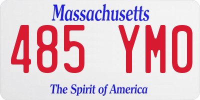 MA license plate 485YM0
