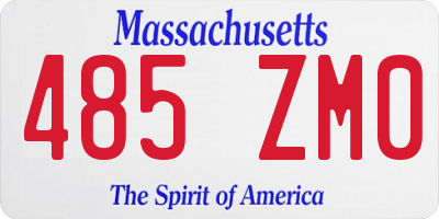 MA license plate 485ZM0