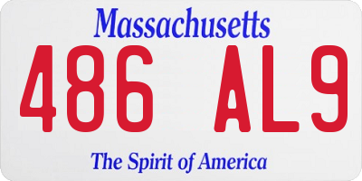 MA license plate 486AL9