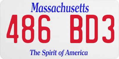 MA license plate 486BD3