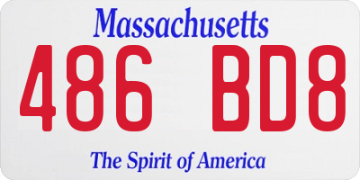 MA license plate 486BD8