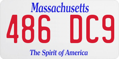 MA license plate 486DC9